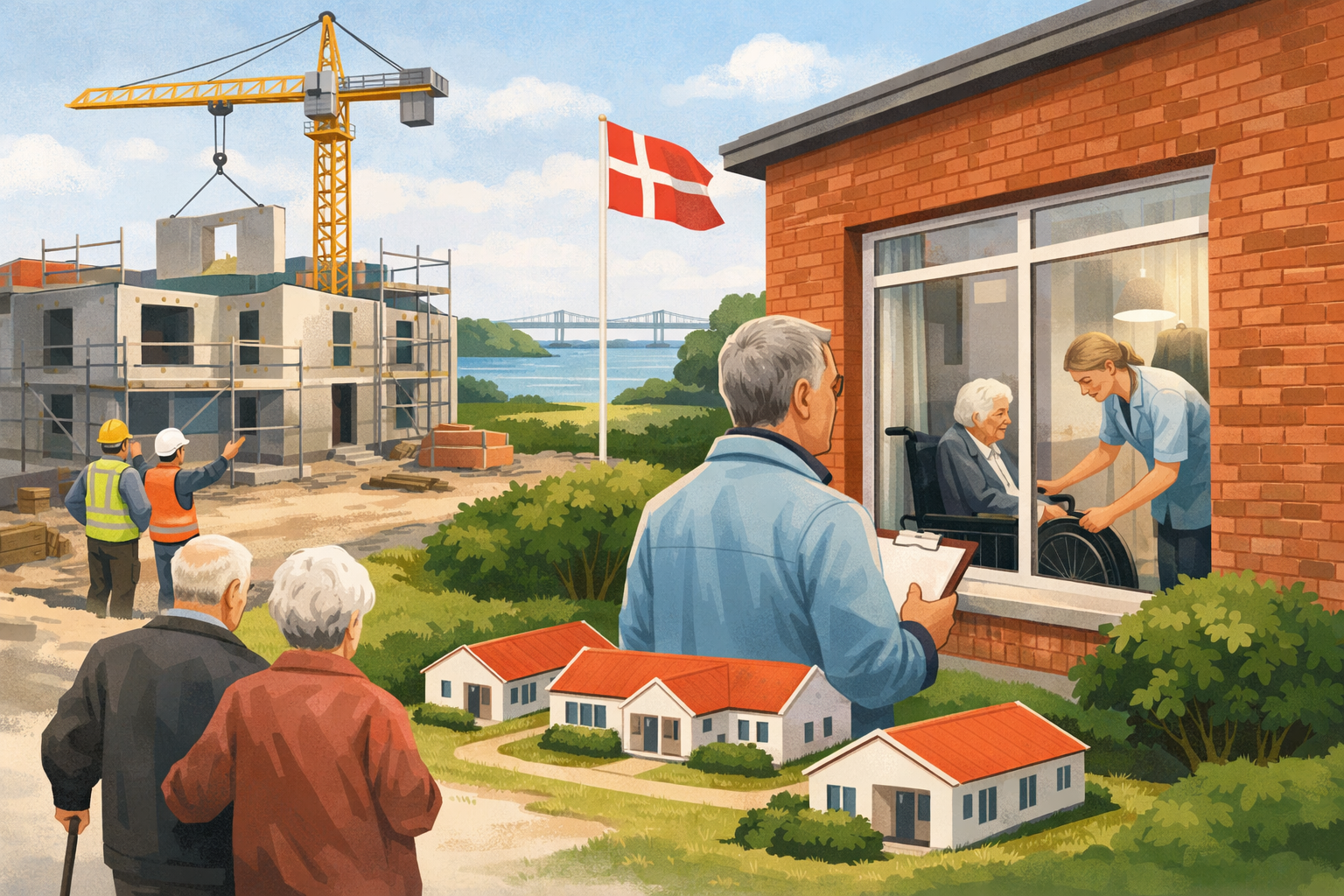 Illustration til: Flere plejehjem på vej - sundhedstilsyn på Strib Plejehjem