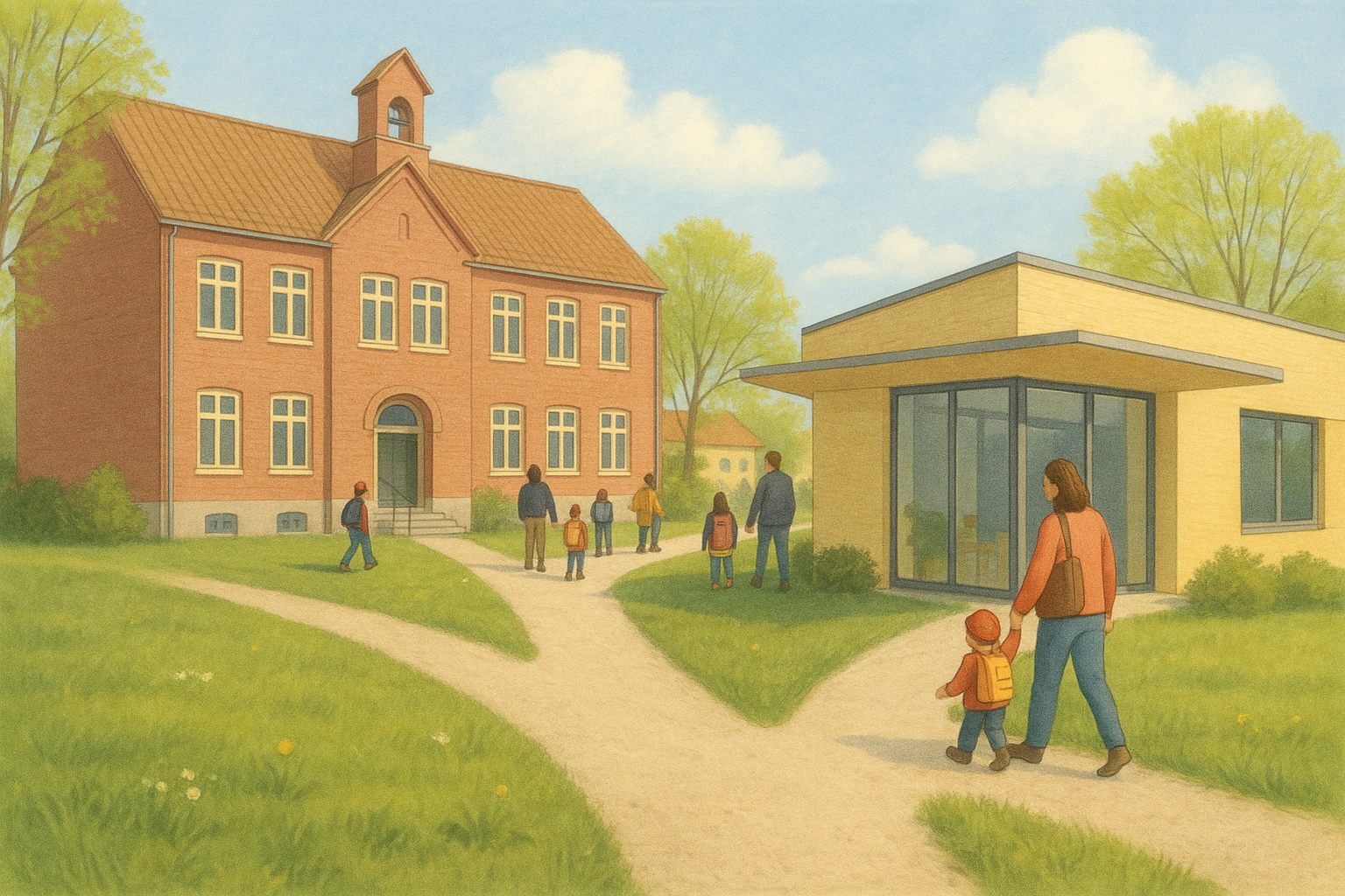 Illustration til: Hyllehøj Børneunivers bliver delt fra august 2026