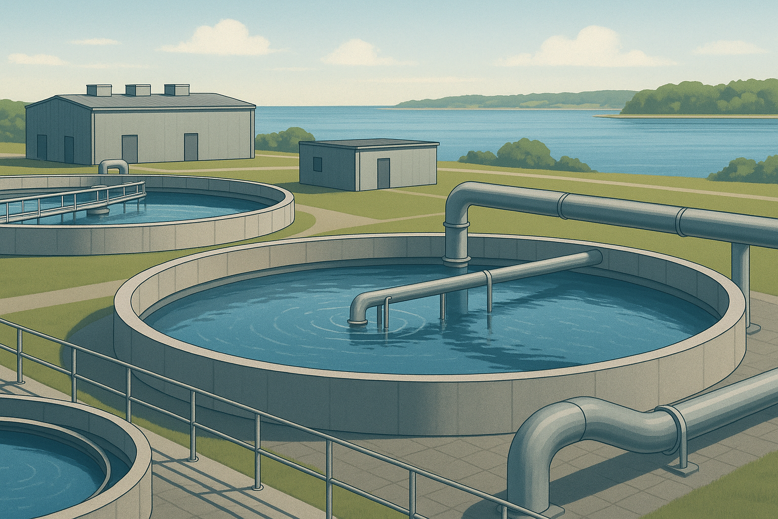 Illustration til: Middelfart Renseanlæg får skærpet kvælstofkrav fra 2027